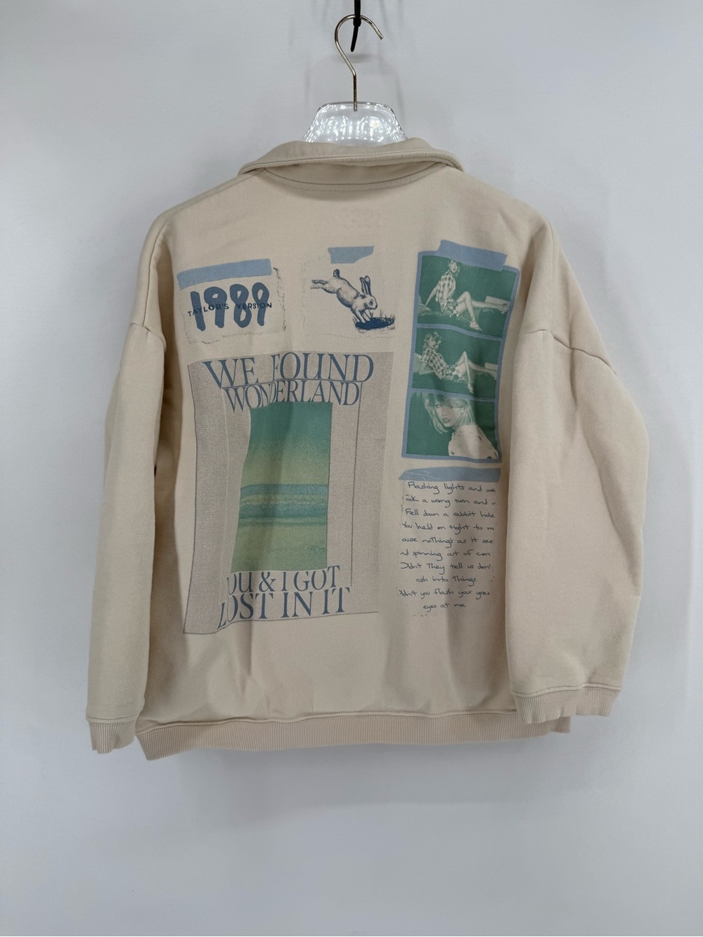 Taylor Swift Womens 1989 Taylors Version Quarter Zip Wonderland Pullover size M